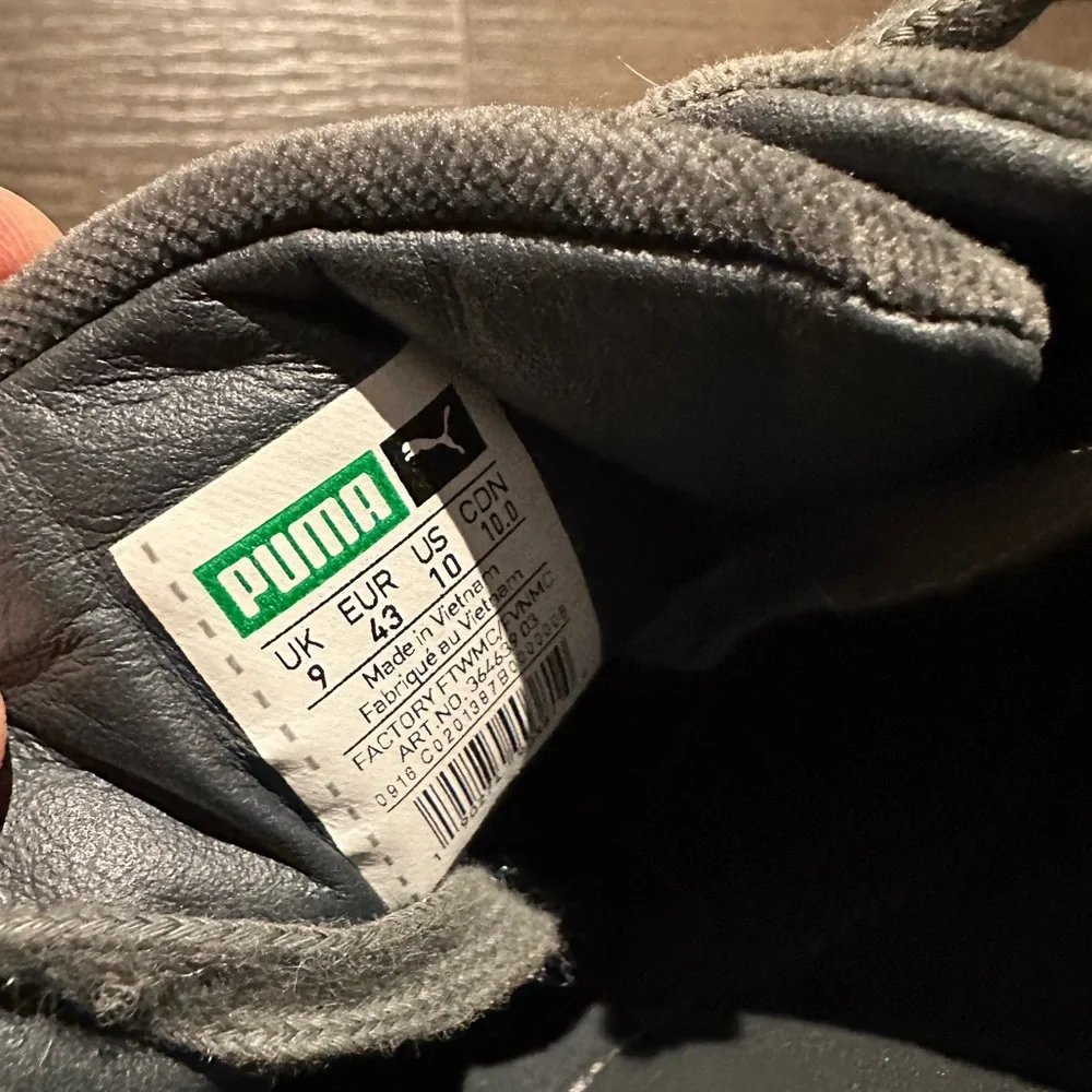 Fendi x Puma Men's Charcoal velvet Sneakers - Picture 4 of 4